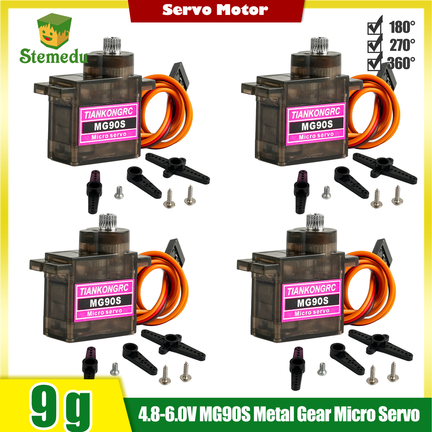 Rc Helicopter Mini - 4pcs Lightweight 9g Micro Servo Motor