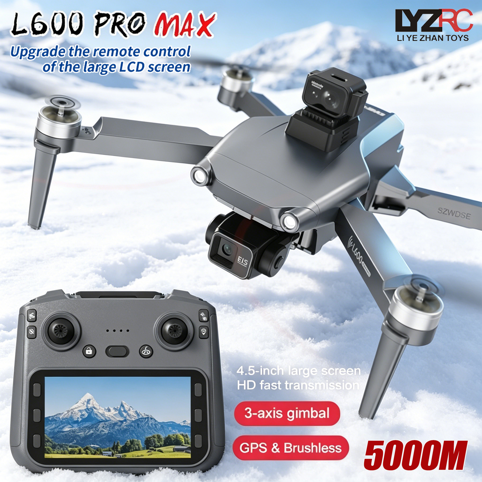 Rc Helicopter Charger - L600 MAX GPS Drone Professional 8K