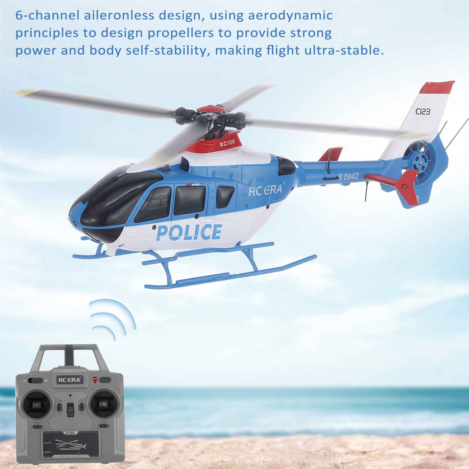 Rc Helicopter Nitro - RC ERA C123 RC Helicopter Ec135