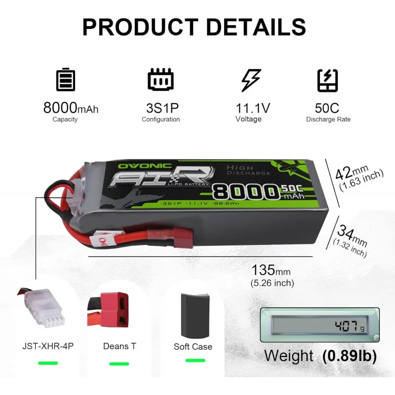 OVONIC 3s 11.1V Lipo Battery 8 – обзор и цена Rc Helicopter Case