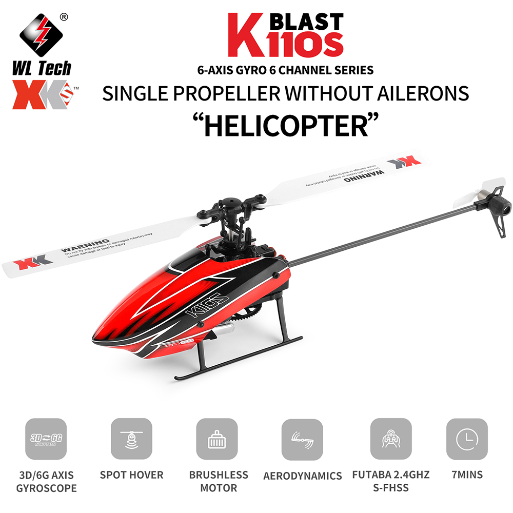 Wltoys XK K110S 6CH 3D 6G Syst – обзор и цена Rc Helicopter Blade