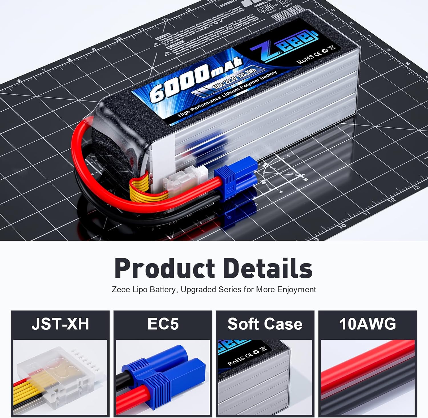 1/2pcs Zeee 6S 6000mAh FPV Dro – обзор и цена Rc Helicopter Case