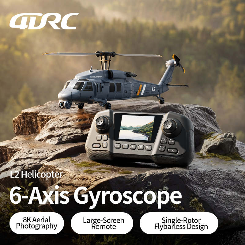 4DRC L2 RC Apache Military Fig – обзор и цена Rc Helicopter Single Rotor