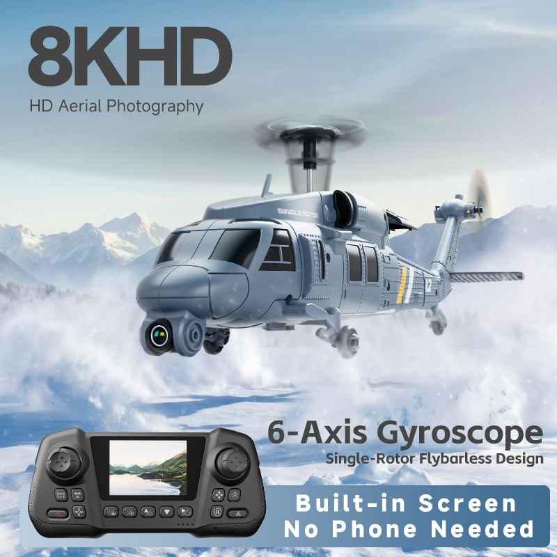 4DRC L2 RC Apache Military Fig – обзор и цена Rc Helicopter Single Rotor