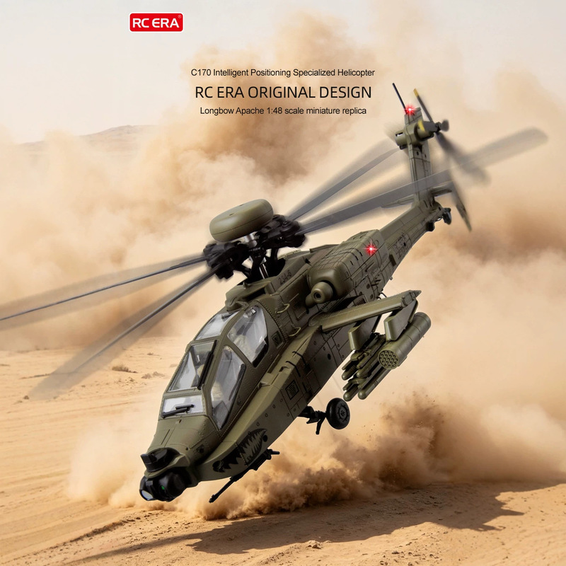 In Stocks New RcEra C170 Ah64D – обзор и цена Rc Helicopter Single Rotor