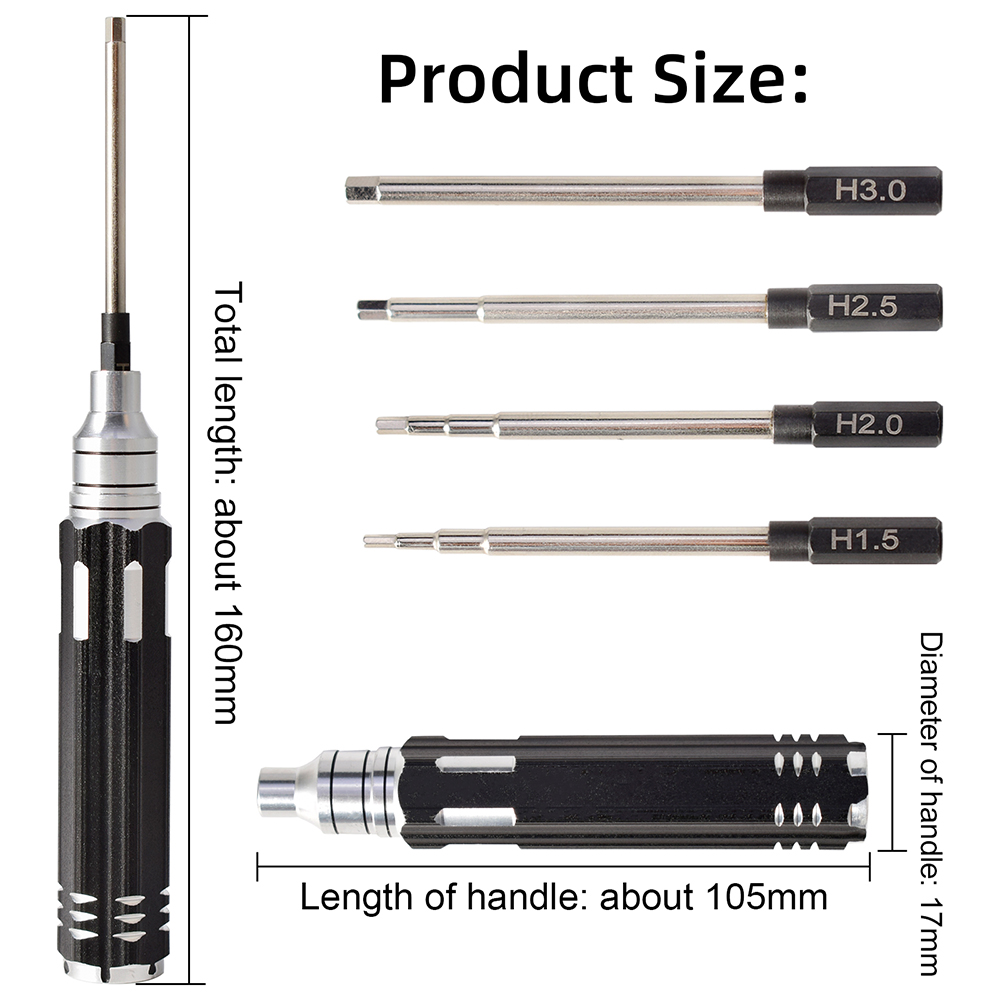 4 in 1 1.5mm 2.0mm 2.5mm 3.0mm – обзор и цена Rc Helicopter Tool Kit