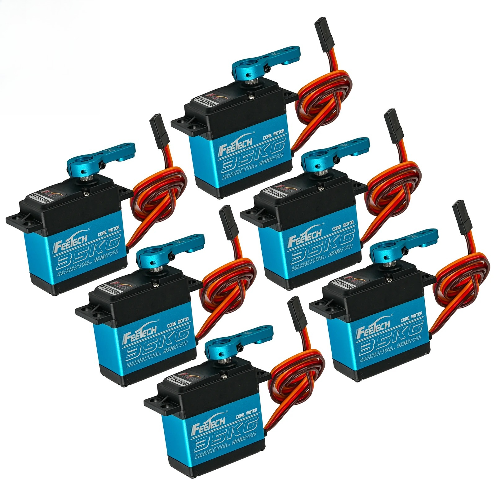 6PCS Feetech FT5330M 7.4V 35KG – обзор и цена Rc Helicopter Servo